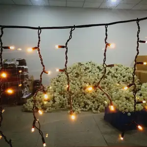 Christmas Dropping Waterproof Led Icicle Curtain String Lights For Party Wedding Holiday