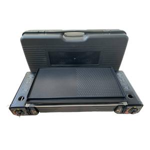 เตาแก๊สบิวเทนแบบพกพาสองหัวเตาคู่พร้อมถาดอบสไตล์เกาหลี - Product Image 6
