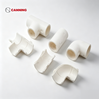 Raccords de conduites PVC Huangjie conformes aux normes nationales - Connecteurs droits filetés détachables, coudes, tés, tailles 16/20/25, tête hexagonale