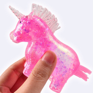 2024 New Design TPR Unicorn Squeeze Toy Maltose Filled Stress Ball Toys - Product Image 1