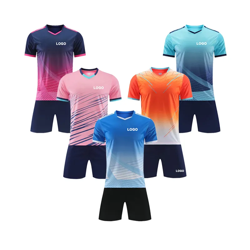 Neue individuelle hochwertige Herren Fußball-Kits Jersey-Set Mannschafts-Club Fußballbekleidung Fußball-Jeksey Fußball-Anzüge Sets