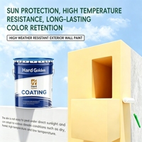Peinture murale acrylique imperméable et écologique anti-fongique en gros pour l'extérieur – Revêtement liquide et peinture pour murs extérieurs