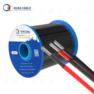 TUV H1z2z2-K PV1-F Xlpo 2.5mm2 4mm2 6mm2 10mm2 Single Core Electric Wire DC Power PV Solar Cable