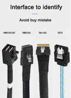 Cable Adaptador de Datos de Alta Calidad al por Mayor, Controlador Mini SAS de 36 Pines (SFF-8087), Cable Revolution 4 SATA de 7 Pines