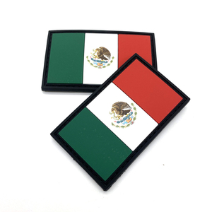 Parches de Silicona con la Bandera de México, Accesorios de Orgullo <span class=keywords><strong>Mexicano</strong></span>, Parches de Goma con la Bandera, Parches de PVC Suaves para Mochila, Gorra, Equipo - Product Image 2