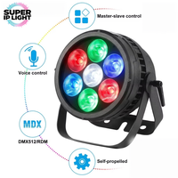 Projecteur LED Par IP65 étanche 7x20W RGBW 4-en-1 DMX512 RDM à gradation linéaire pour éclairage de scène extérieur