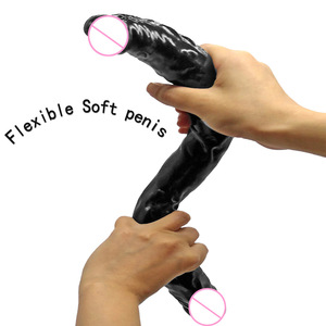 Dildo Dua Dong, Mainan Seks Dewasa Dildo Realistis Tanpa Tali, Alat Seks Ganda, Anal, Dildo <span class=keywords><strong>Penis</strong></span> Panjang dengan Pembuluh Darah, Mainan Seks Dewasa - Product Image 5