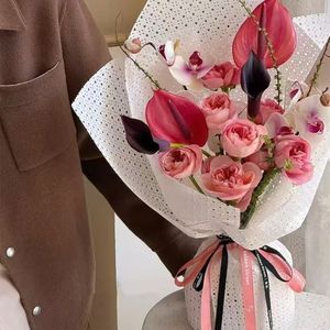 LUCIA Papier d'emballage de fleurs Bouquet Matériaux d'emballage Fournitures d'emballage de fleurs pour la Saint-Valentin ZLF160605 - Product Image 6
