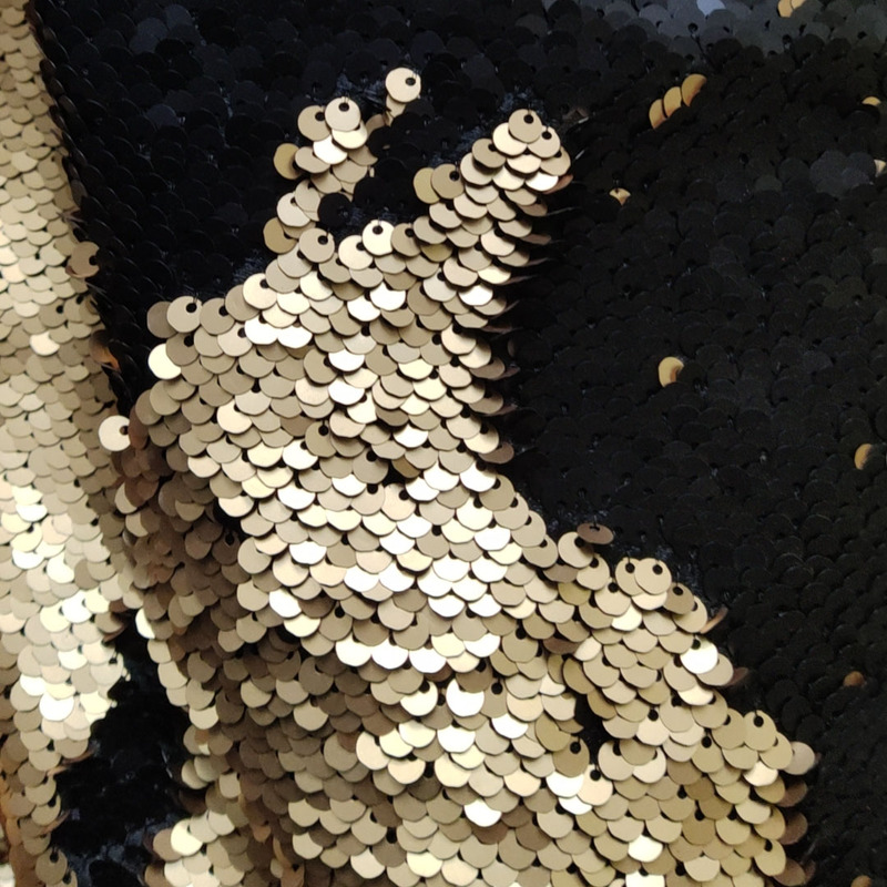 Glitter Holographic Sequin Knitted Mesh Fabric