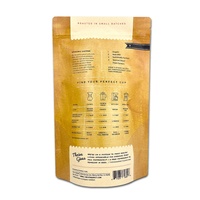Emballage alimentaire personnalisé pochette debout mat vide sac en poudre de grains de café sac en mylar à fermeture éclair
