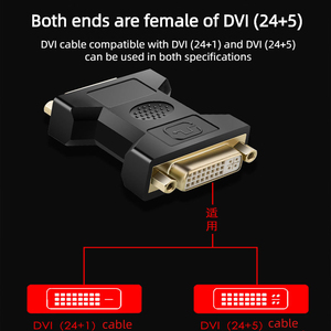 Bộ Chuyển Đổi <span class=keywords><strong>Dvi</strong></span> Bộ Chuyển Đổi Từ Đầu Cái Sang Đầu Cái Dvi24 + 5 Lỗ Sang Lỗ Bộ Nối Thẳng Cho Máy Tính Bộ Nối Dài Tín Hiệu Card Đồ Họa - Product Image 2