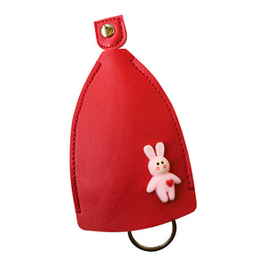 Car Key <b>Case</b> Mini Protective Cover Synthetic Leather Animal Pattern Durable Everyday Use - Product Image 5
