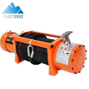 XINQI 12000lb Cabrestante eléctrico 13500Lbs Cable de acero resistente Cabrestante de cuerda de nailon 12V 13500lbs - Product Image 2