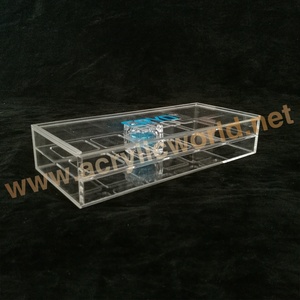Support de présentation de produits de beauté en acrylique transparent, organisateur de comptoir pour cosmétiques, maquillage et soins de la peau - Product Image 3