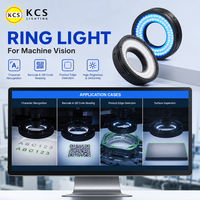Anneau lumineux pour vision industrielle 70mm DC24V, éclairage LED blanc, bleu, rouge, vert, 0-90 degrés, pour inspection de puces électroniques