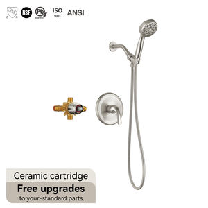 Ensemble <span class=keywords><strong>de</strong></span> douche et <span class=keywords><strong>baignoire</strong></span> encastré mural Health UPC, <span class=keywords><strong>baignoire</strong></span> moderne complète, robinet mélangeur à levier unique en laiton pour salle <span class=keywords><strong>de</strong></span> bain - Product Image 1