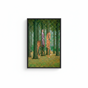 Rene Magritte 'The Blank Signature' Printed Canvas Wall Art,<b>BLACK</b> <b>FRAMED</b> CANVAS - Product Image 2
