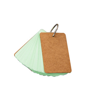 Cuốn sách rời lá thẻ nhớ cuốn sách sáng tạo bỏ túi <span class=keywords><strong>mini</strong></span> máy tính xách tay tự làm trống màu sắt Nhẫn chữ viết tay cứng thẻ từ trống - Product Image 5