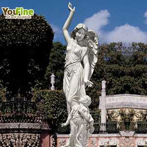 Estatuas <span class=keywords><strong>de</strong></span> piedra blanca famosas <span class=keywords><strong>de</strong></span> tamaño real personalizadas <span class=keywords><strong>para</strong></span> exteriores, escultura <span class=keywords><strong>de</strong></span> mármol <span class=keywords><strong>para</strong></span> mujer y niño - Product Image 4