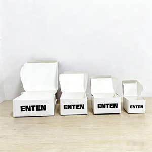 Caja de Papel <span class=keywords><strong>Blanca</strong></span> para Panadería, Pasteles, Galletas, Macarrones, Donas, Dulces, Caja para Empacar Muffins de Grado Alimenticio - Product Image 2