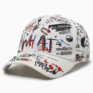 Casquette de baseball unisexe à imprimé graffiti, réglable, style hip-hop streetwear, chapeau de soleil pour hommes et femmes - Product Image 2