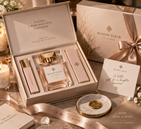 Set Kemasan Parfum Mewah Dengan Botol Kaca Kustom Produsen Kotak Hadiah Magnetik