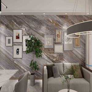 Panneaux muraux en PVC ignifuges certifiés CE, <span class=keywords><strong>prix</strong></span> d'usine, 1220*2440mm, imitation marbre UV, pour la décoration intérieure - Product Image 3