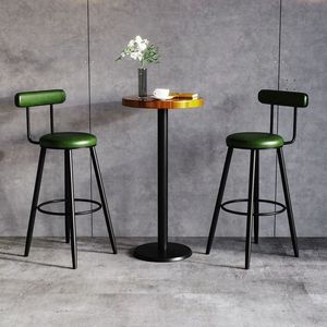 <b>Bar</b> <b>Stools</b> With Backrest Metal Frame High Chair For <b>Bar</b> Home Use Modern Minimalist Design - Product Image 4