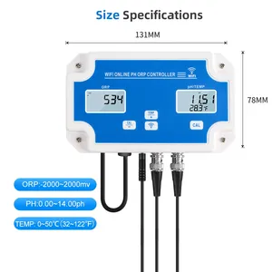 Medidor y Controlador Inteligente de Calidad del Agua WiFi Tuya con Monitoreo de pH, Salinidad y Temperatura para Acuarios, Piscinas e Hidroponía PH-W28 - Product Image 2