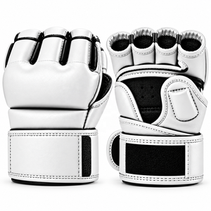 Gants de MMA personnalisés avec logo pour l'entraînement et la compétition des adultes, vente en gros de gants de grappling demi-doigts personnalisés, gants de boxe MMA demi-doigts - Product Image 1