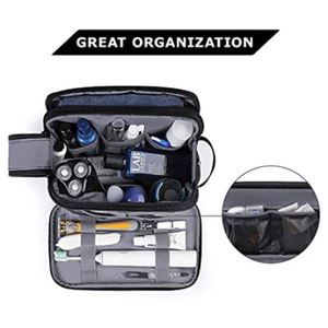 Bolsas de Aseo Unisex para Hombre y Mujer, Bolsas de Cosméticos de Gran Capacidad, Bolsa de Almacenamiento de Maquillaje con Compartimento Seco y Húmedo para Viajes al Aire Libre - Product Image 5