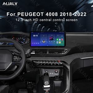 Aijia Factory pour <span class=keywords><strong>PEUGEOT</strong></span> 4008 5008 2018-2022 Noir Mat 12,3 pouces Cadre d'autoradio Android pour voiture Câblage Canbus <span class=keywords><strong>Garage</strong></span> Double DIN - Product Image 3