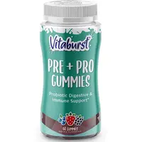 Vitaburst Pre + Pro Gummies Probiotics Multi Supplement Vitamins And Supplements Healthcare