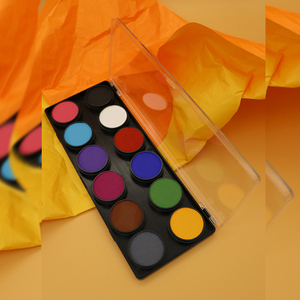 <span class=keywords><strong>Palette</strong></span> de <span class=keywords><strong>peinture</strong></span> pour le visage et le corps, 12 couleurs, lavable, activée <span class=keywords><strong>à</strong></span> <span class=keywords><strong>l</strong></span>'<span class=keywords><strong>eau</strong></span>, <span class=keywords><strong>à</strong></span> base de plantes naturelles, non toxique, professionnelle, pour les fêtes, Halloween, enfants - Product Image 4