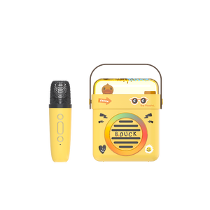 Enceinte de karaoké portable avec 1 ou 2 microphones, son variable, ceinture portable, fête en extérieur, prise en charge de la <span class=keywords><strong>carte</strong></span> TF, USB, entrée auxiliaire 3,5 mm - Product Image 5