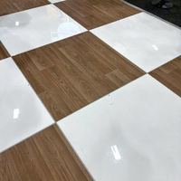 Pista de Baile Portátil de Madera Contrachapada de 18 mm, Diseño Clásico a Cuadros Blanco y Negro, Resistente a la Intemperie, para Bodas, Cumpleaños, Ceremonias y Eventos