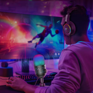 Havit-micrófono usb profesional GK52, micrófono de escritorio para <span class=keywords><strong>podcast</strong></span>, con cable para videojuegos, para youtube - Product Image 5