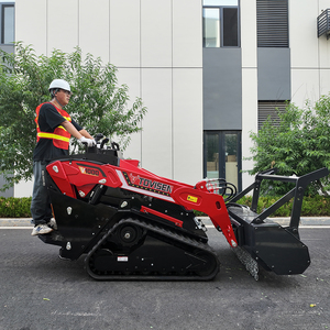 Tovisen V1000 nhỏ gọn Stand-on Mini lật Crawler thủy lực Skid chỉ đạo Bộ nạp Kubota D1105 với flail Máy cắt lâm nghiệp <span class=keywords><strong>mulcher</strong></span> - Product Image 2