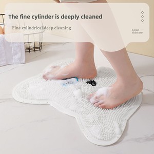 Tapis de massage en silicone pour les pieds, antidérapant, pour salle de bain et douche, outil idéal pour le lavage et le bain des pieds - Product Image 4