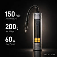 Compresseur d'air numérique portable sans fil 150 PSI 2000 mAh pour voiture et vélo – Vente en gros