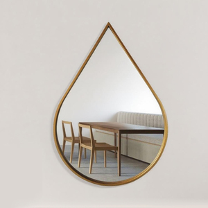 Nhà Máy Bán buôn New Drop-shaped gương hiện đại trang trí treo tường độc đáo Teardrop thiết kế cao cấp tùy chỉnh độ nét cao - Product Image 2