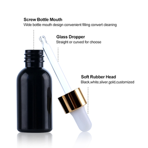 30ml 50ml 100ml ボストン ラウンド ショルダー <span class=keywords><strong>PET</strong></span> スポイトボトル プラスチック製 エッセンシャルオイルボトル - Product Image 4