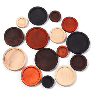 Support inférieur en <span class=keywords><strong>bois</strong></span> Photo plateaux ronds en <span class=keywords><strong>bois</strong></span> fournitures de fabrication de bijoux <span class=keywords><strong>lunette</strong></span> ronde Base pendentif plateaux blancs cadre de dôme rétro - Product Image 6