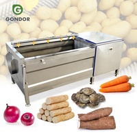 Multifunctionele mini gemberwasser, yam- en cassave-schiller, wortelschiller, handmatige machine voor het schillen van gember.