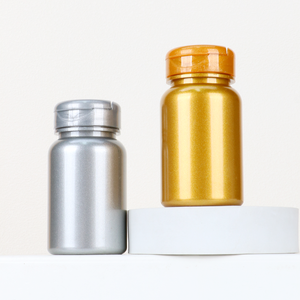 Envases Metálicos de Plástico para Suplementos, Contenedores para Almacenamiento de Pastillas con Tapas de Rosca para Vitaminas, Hierbas y Alimentos Dietéticos - Product Image 6
