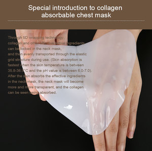 Almohadilla de Cristal Absorbible de Colágeno para el Pecho, Mascarilla de Hidrogel para el Pecho, Mascarilla de Colágeno Soluble en Agua para Levantar el Cuello y el Pecho - Product Image 4