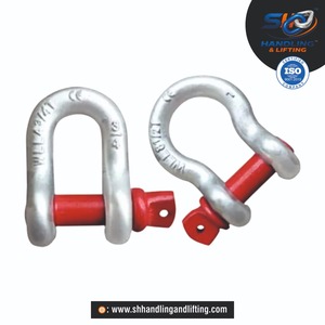Industrial Alloy Steel Grade 80 G80 Screw Pin D Shackle Heavy Duty Lifting Rigging Shackle for Crane Wire Rope <b>Chain</b> Sling Hoist - Product Image 6