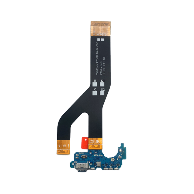 Mobile Phone Charging Port Connector + Main Flex Bar Design for A73 Main Motherboard Flex Cable Replacement