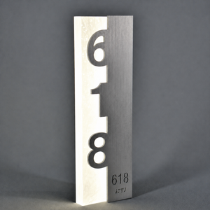 <span class=keywords><strong>Plaque</strong></span> de porte d'hôtel personnalisée EZD en acier inoxydable et acrylique avec numéro LED, signalétique directionnelle avec Braille, <span class=keywords><strong>plaque</strong></span> de chambre d'appartement - Product Image 2