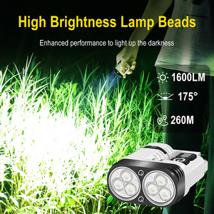 Mini lampe torche rechargeable super lumineuse 18350, 1600 LM, portable, <span class=keywords><strong>porte</strong></span>-clés, étanche IP68, lampe torche LED pour le camping et les situations d'urgence - Product Image 5